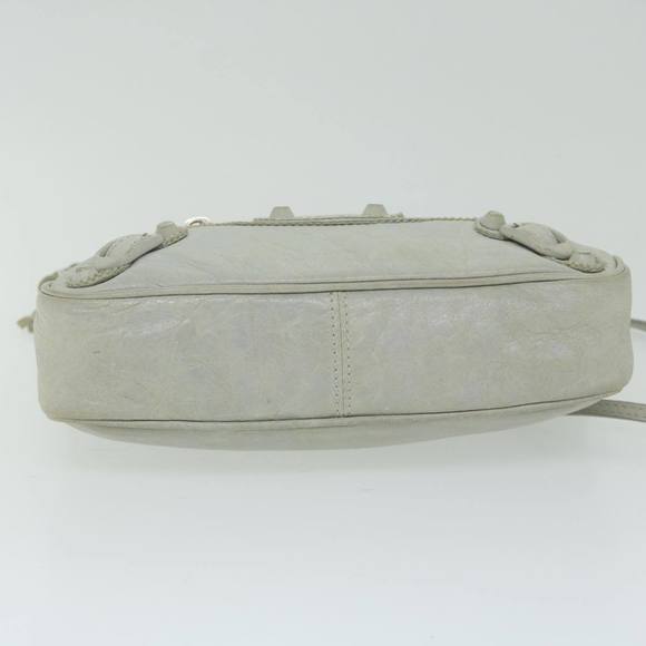 BALENCIAGA The Hip Shoulder Bag Leather Gray 245080 Auth ar11036 - Picture 5 of 16